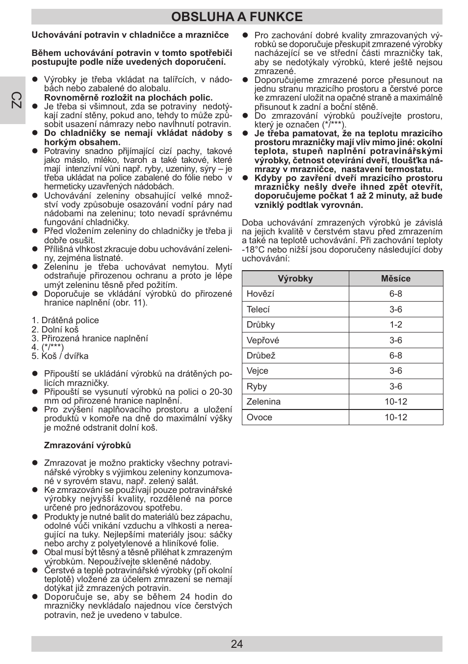 Obsluha a funkce | AMICA EKGC 16187 DE User Manual | Page 24 / 84