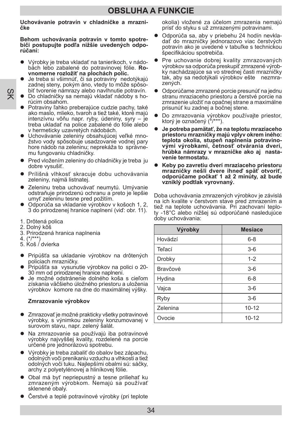 Obsluha a funkcie | AMICA EKGC 16187 DE User Manual | Page 34 / 84