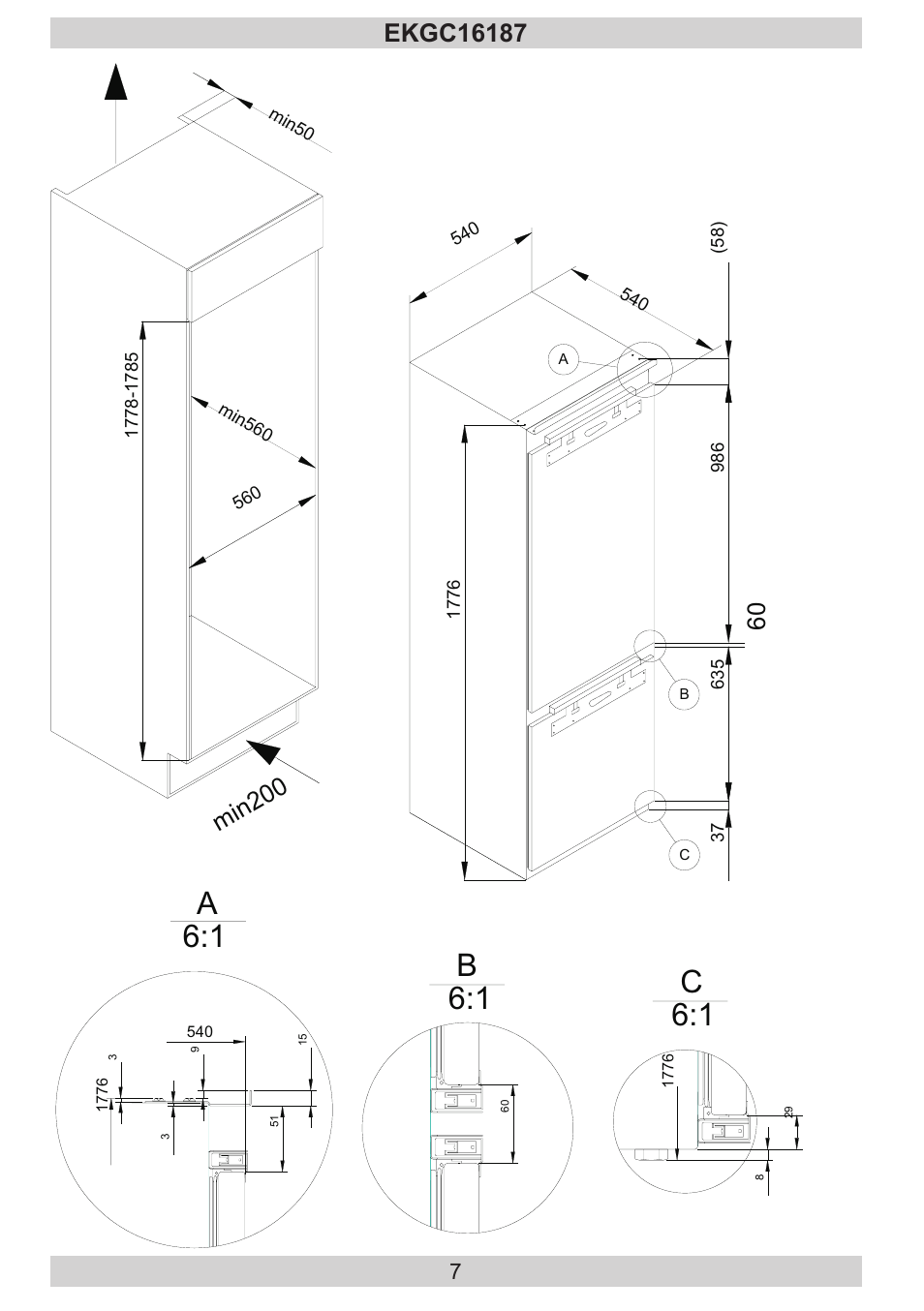 1 a 6:1 | AMICA EKGC 16187 DE User Manual | Page 7 / 84