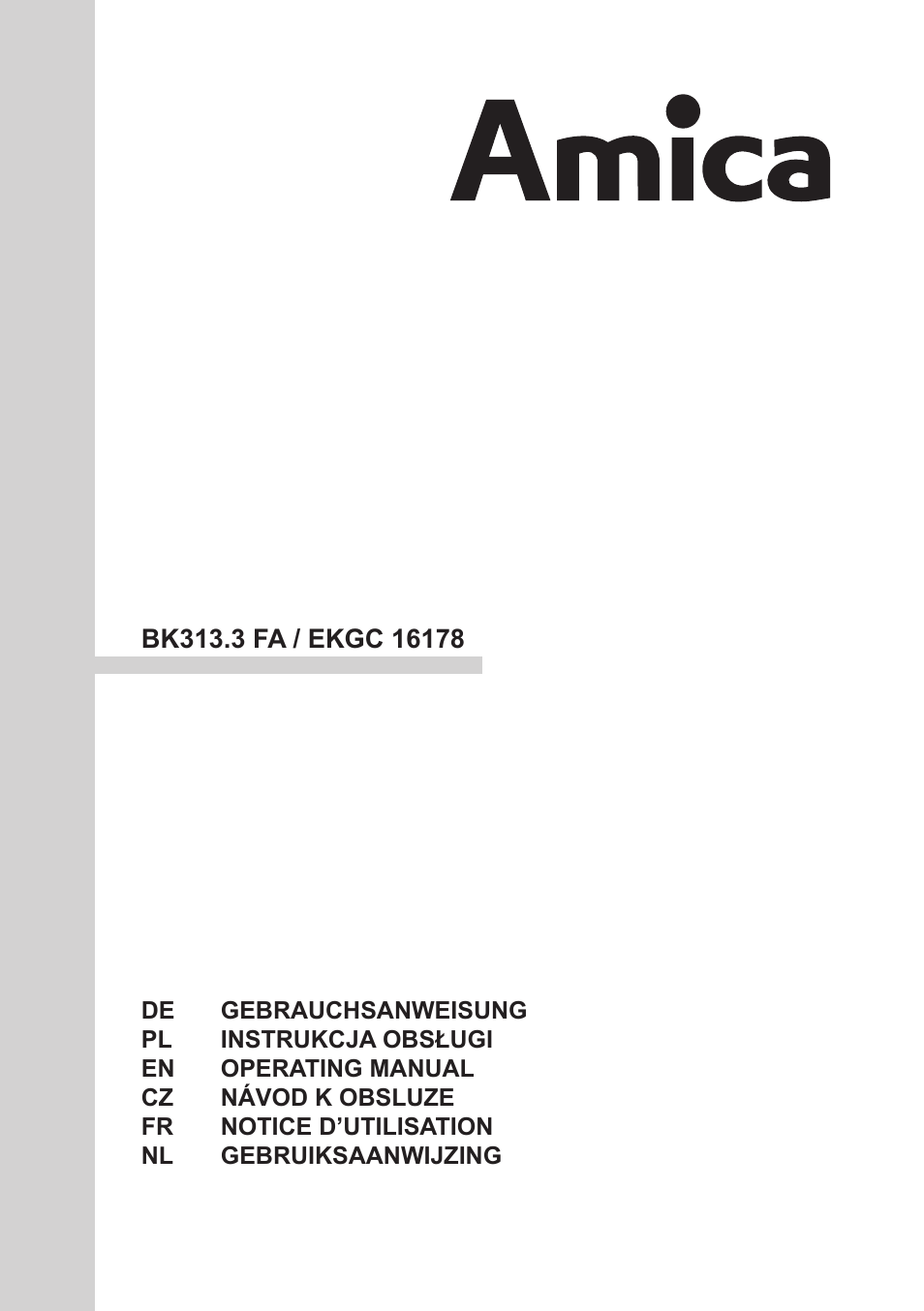 AMICA EKGC 16178 DE User Manual | 76 pages