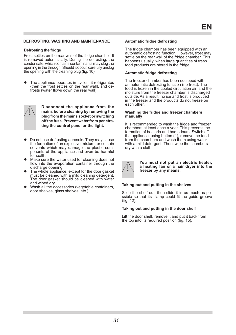 AMICA EKGC 16178 DE User Manual | Page 31 / 76