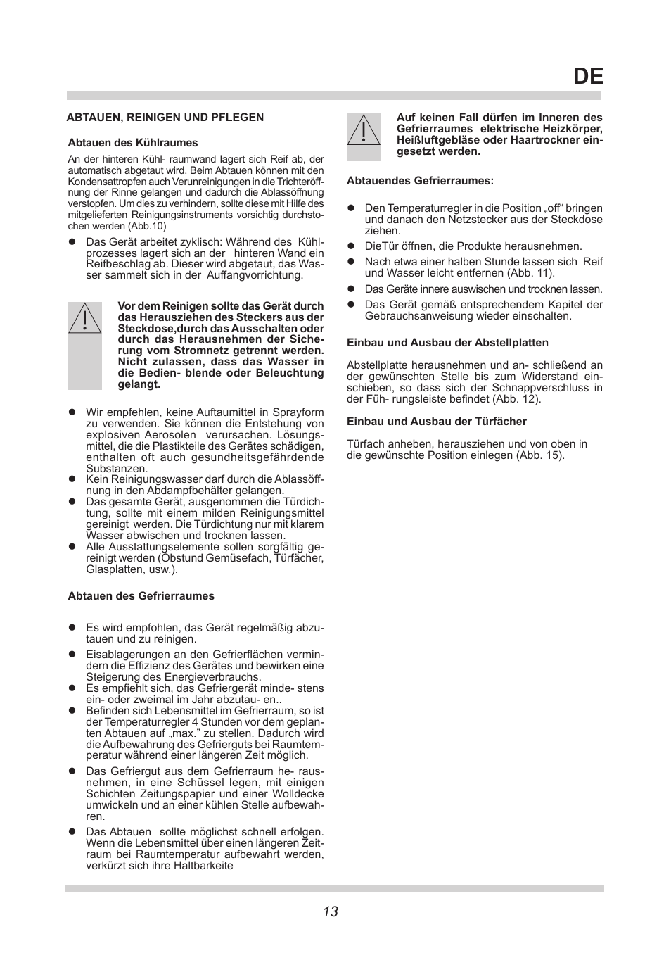 AMICA EKGC 16177 DE User Manual | Page 13 / 76