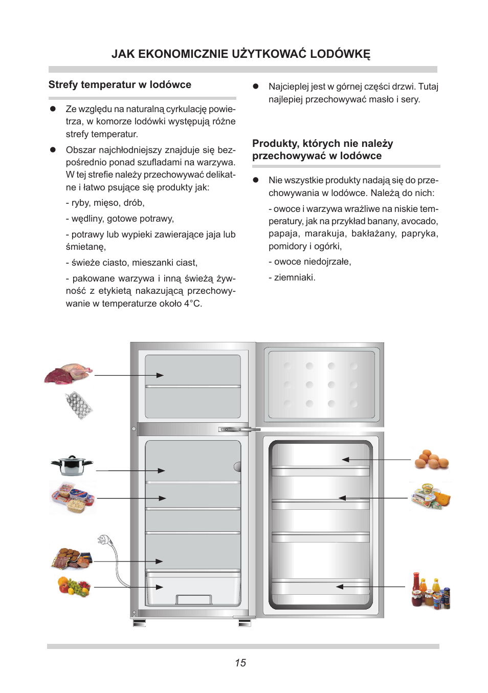 Jak ekonomicznie użytkować lodówkę | AMICA EKGC 16166 DE User Manual | Page 15 / 172