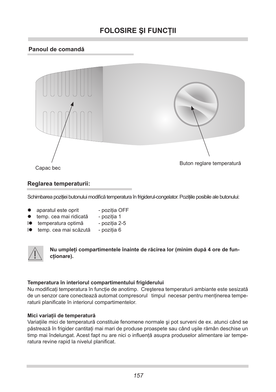 Folosire şi funcţii | AMICA EKGC 16166 DE User Manual | Page 157 / 172