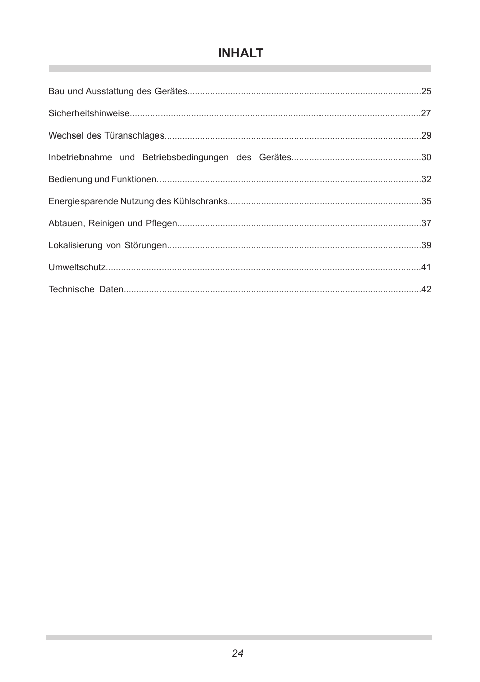 Inhalt | AMICA EKGC 16166 DE User Manual | Page 24 / 172