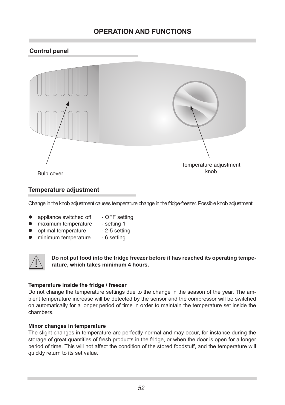 Operation and functions | AMICA EKGC 16166 DE User Manual | Page 52 / 172