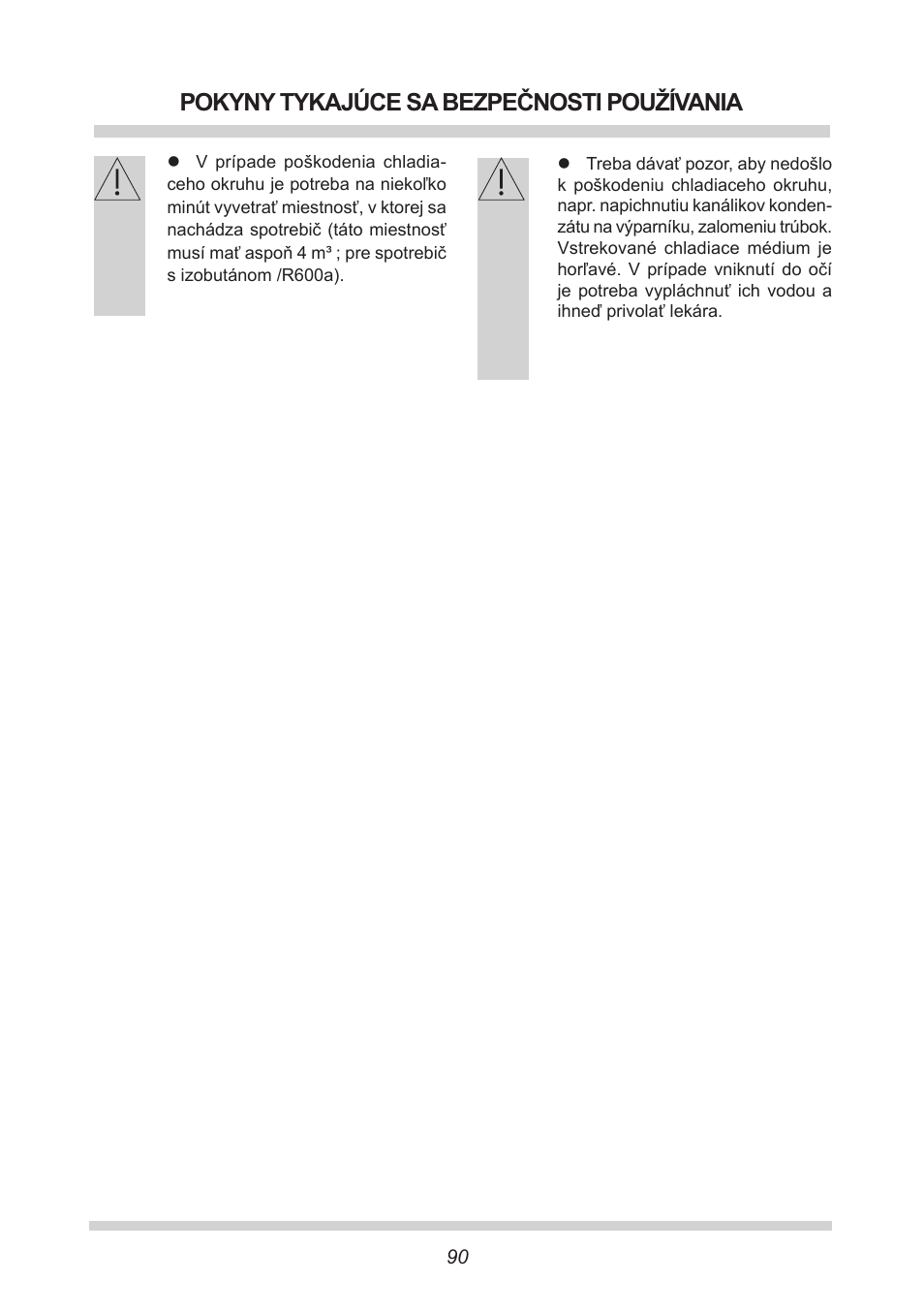 Pokyny tykajúce sa bezpečnosti používania | AMICA EKGC 16166 DE User Manual | Page 90 / 172
