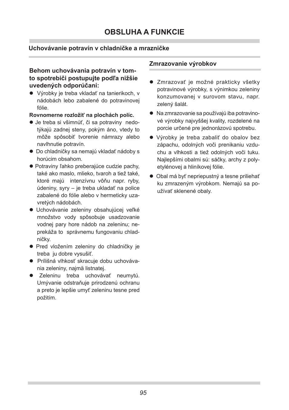 Obsluha a funkcie | AMICA EKGC 16166 DE User Manual | Page 95 / 172