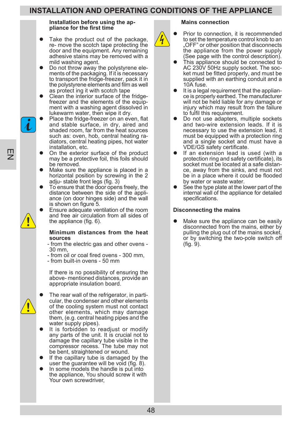 AMICA KGC 15800 E DE User Manual | Page 48 / 80