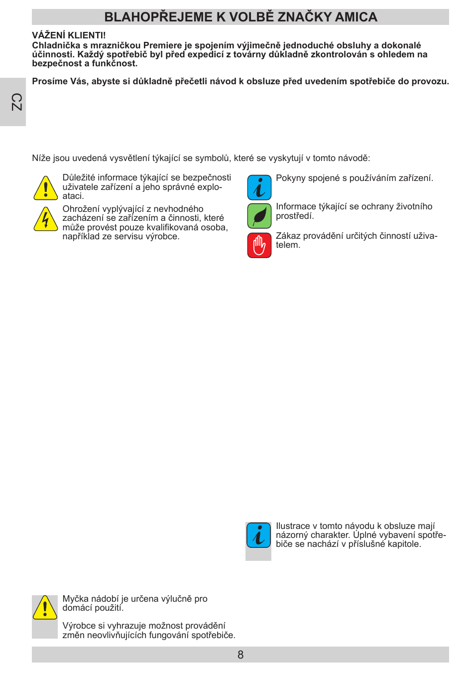 Blahopřejeme k volbě značky amica | AMICA KGC 15530 WG DE User Manual | Page 8 / 72