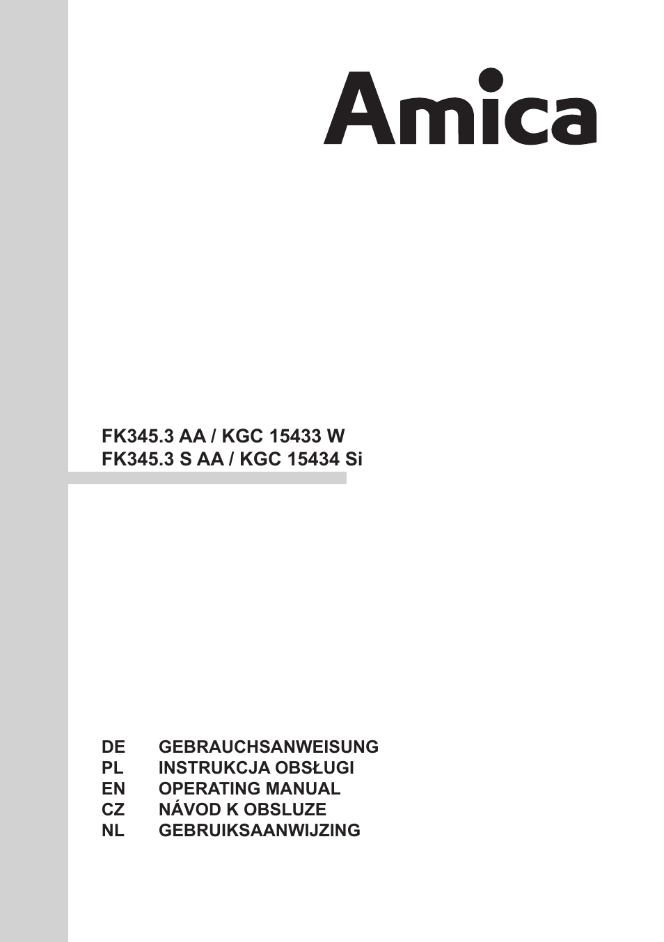 AMICA KGC 15433 W DE User Manual | 64 pages