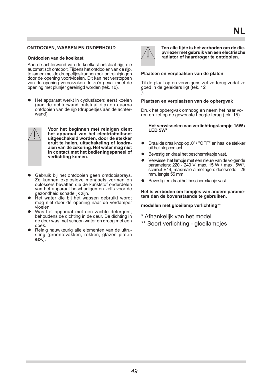 AMICA KGC 15433 W DE User Manual | Page 49 / 64