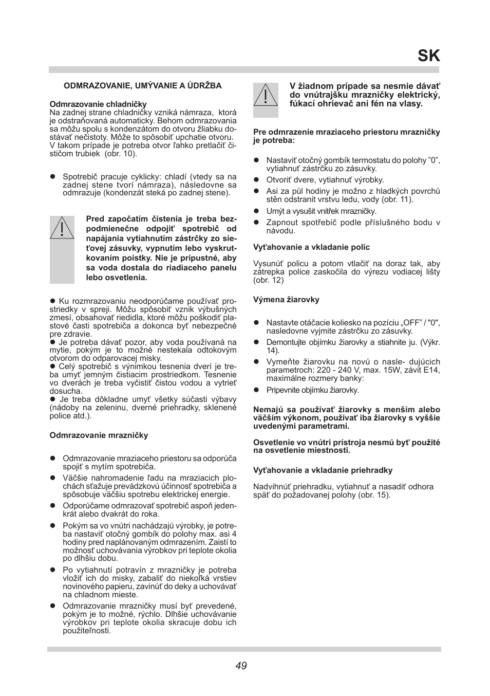 AMICA KGC 15427 W DE User Manual | Page 49 / 76