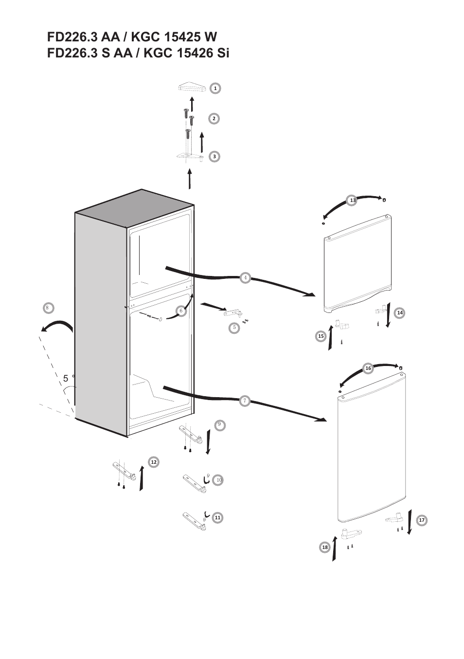 AMICA KGC 15425 W DE User Manual | Page 64 / 66