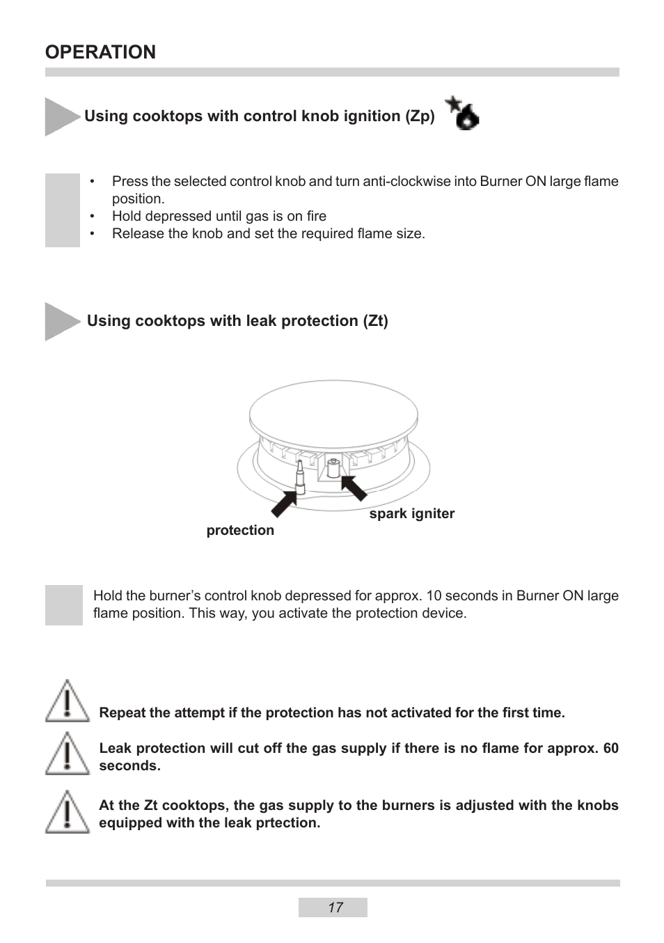 Operation | AMICA PGZ6310 EN User Manual | Page 17 / 24