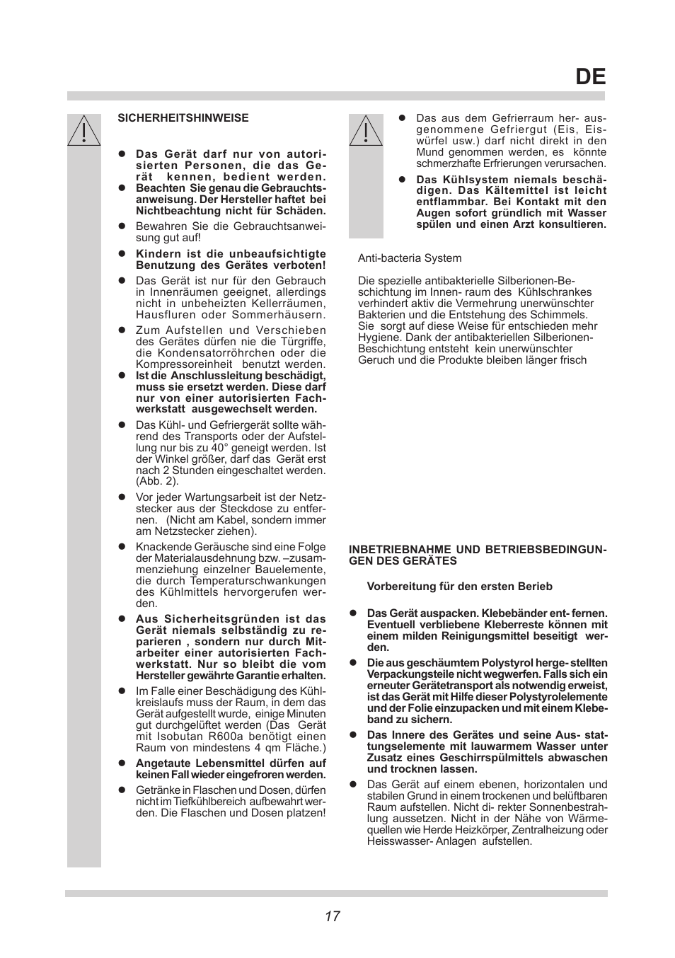 AMICA FM106.4 User Manual | Page 17 / 64