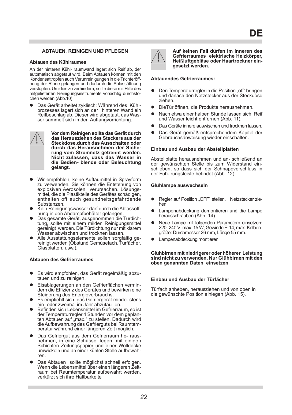 AMICA FM106.4 User Manual | Page 22 / 64