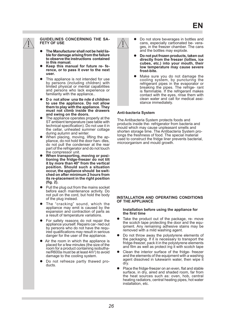 AMICA FM106.4 User Manual | Page 26 / 64