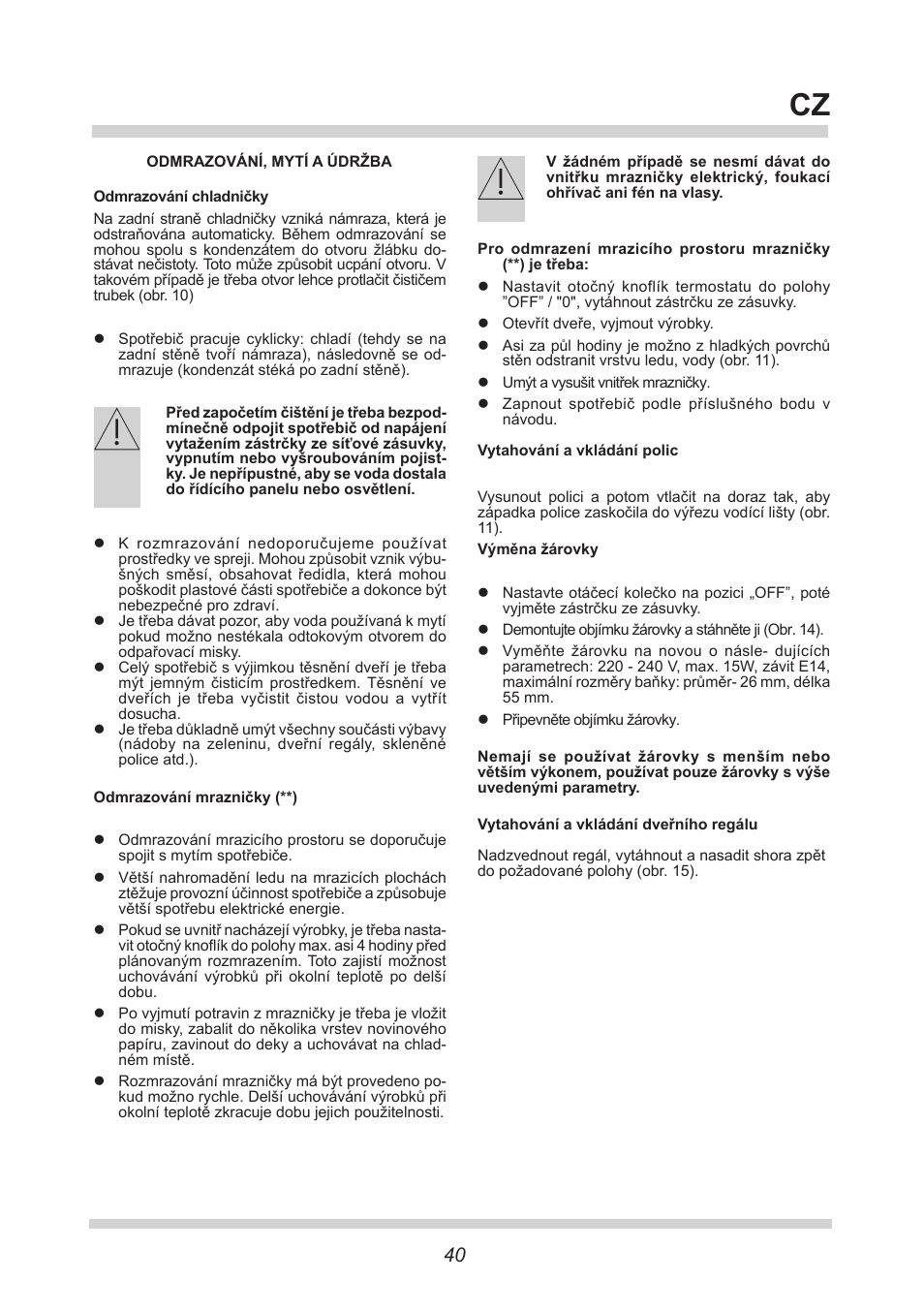 AMICA FM106.4 User Manual | Page 40 / 64