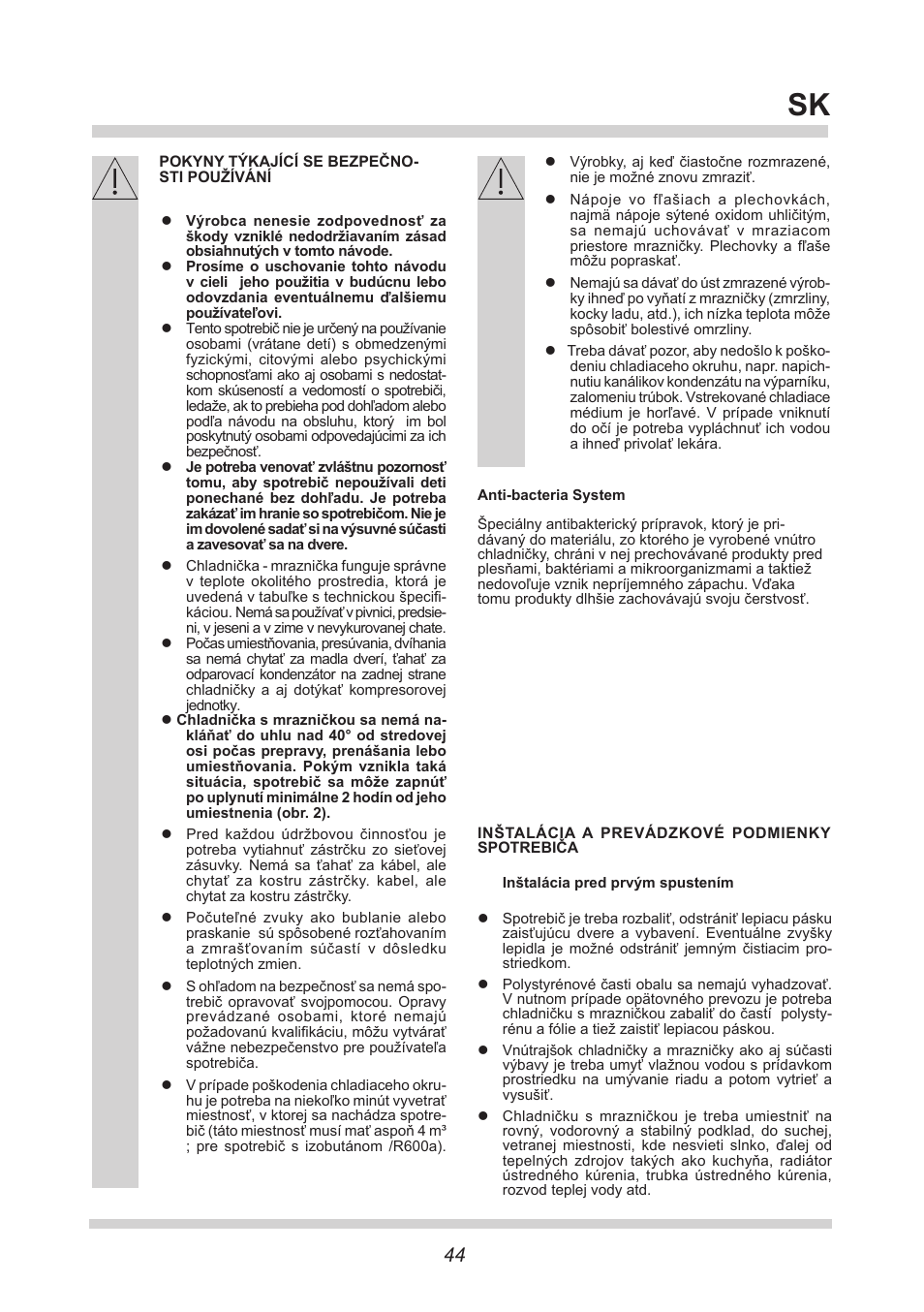 AMICA FM106.4 User Manual | Page 44 / 64