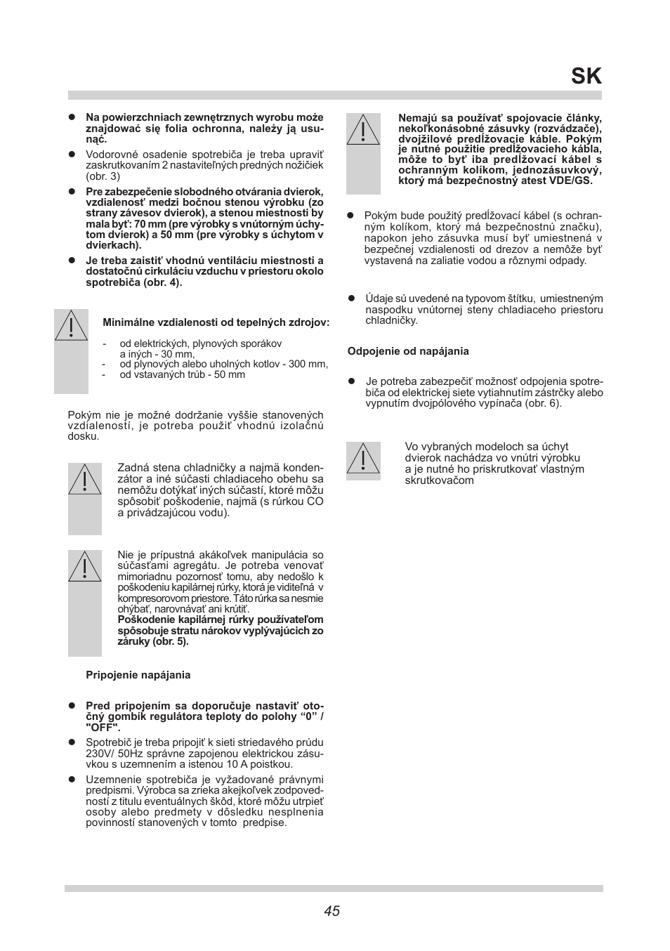 AMICA FM106.4 User Manual | Page 45 / 64