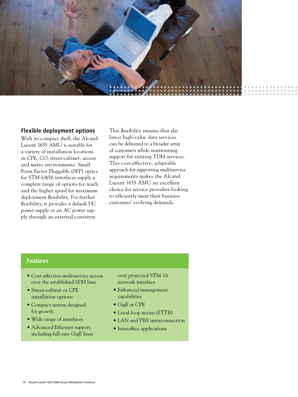 Alcatel-Lucent 1655 AMU User Manual | Page 10 / 12