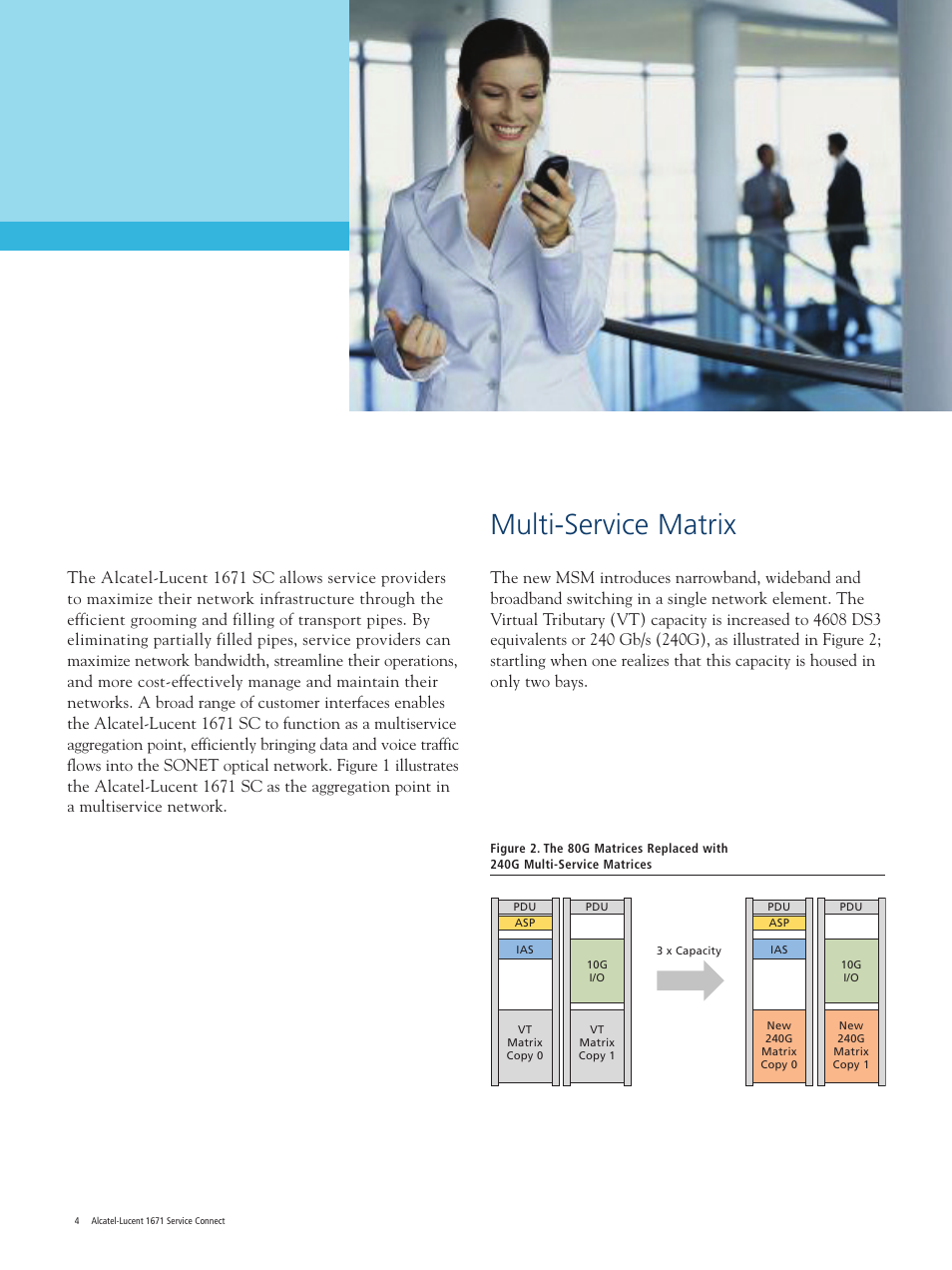 Multi-service matrix | Alcatel-Lucent 1671 User Manual | Page 4 / 12