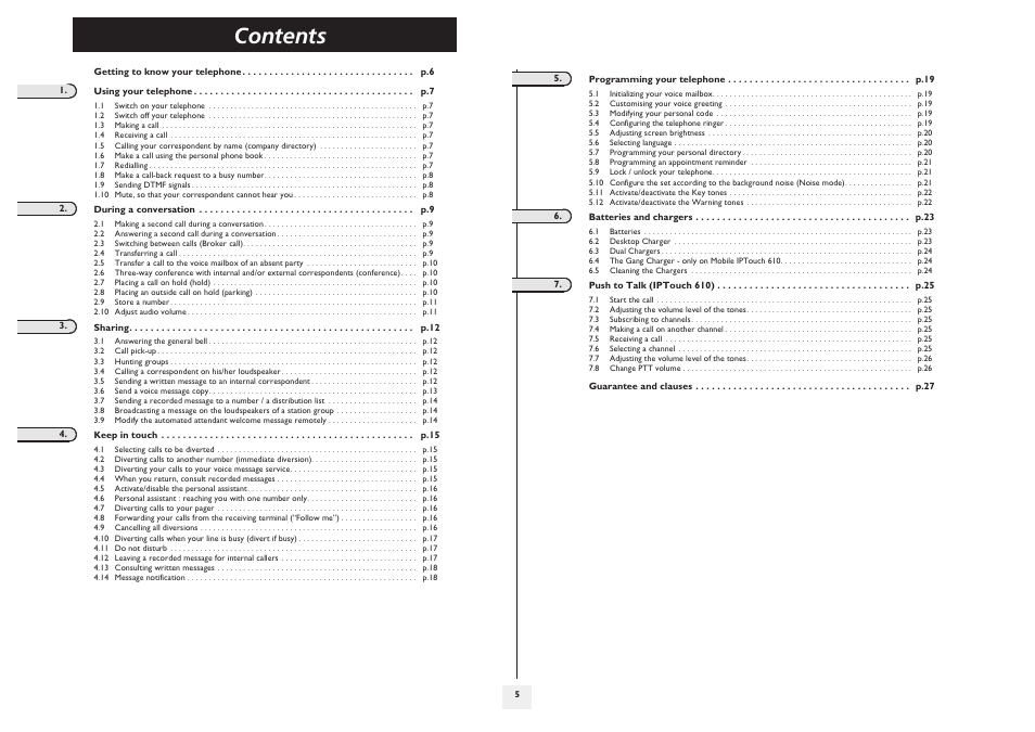 Alcatel-Lucent IP Touch 610 User Manual | Page 5 / 27