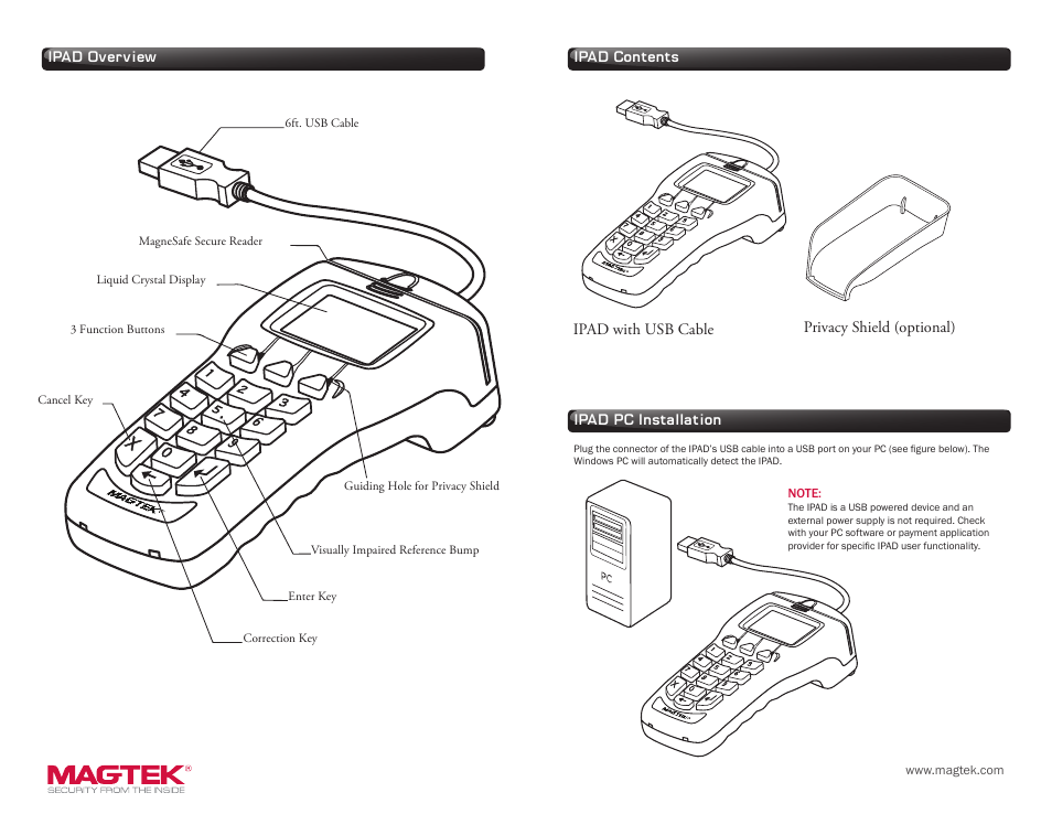 MagTek IPAD99875395 User Manual | Page 2 / 2