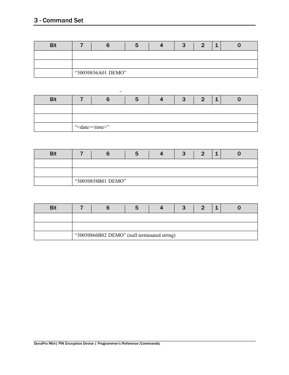 3 - command set | MagTek DynaPro Mini Programmer's99875629 User Manual | Page 49 / 114