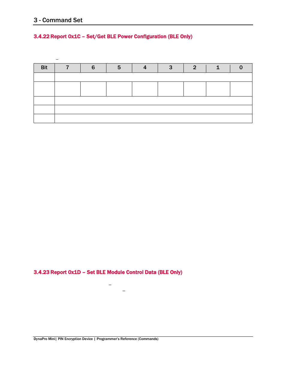 3 - command set | MagTek DynaPro Mini Programmer's99875629 User Manual | Page 50 / 114