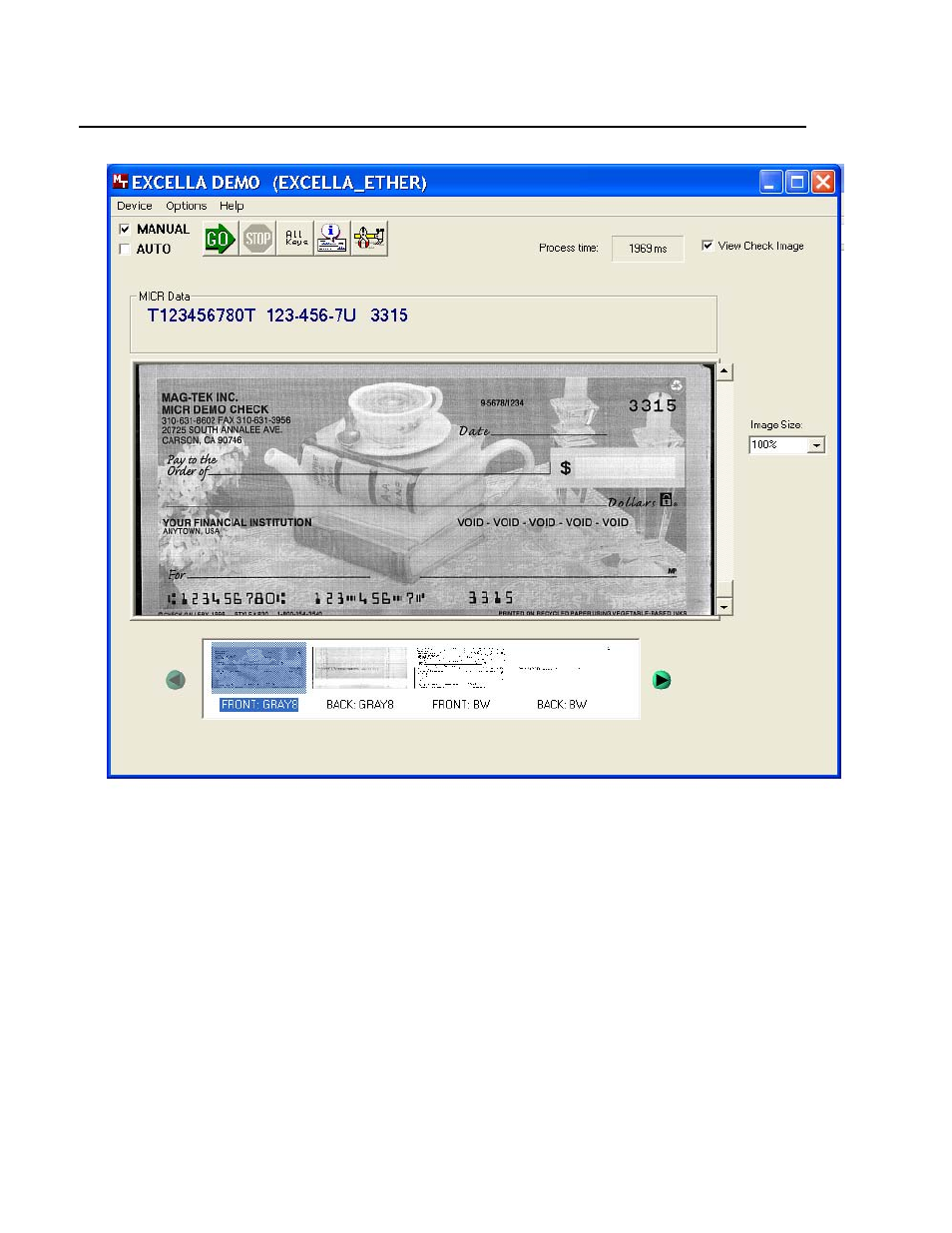 Igure, Heck, Emo with | Micr | MagTek Excella Windows API99875313 User Manual | Page 76 / 104