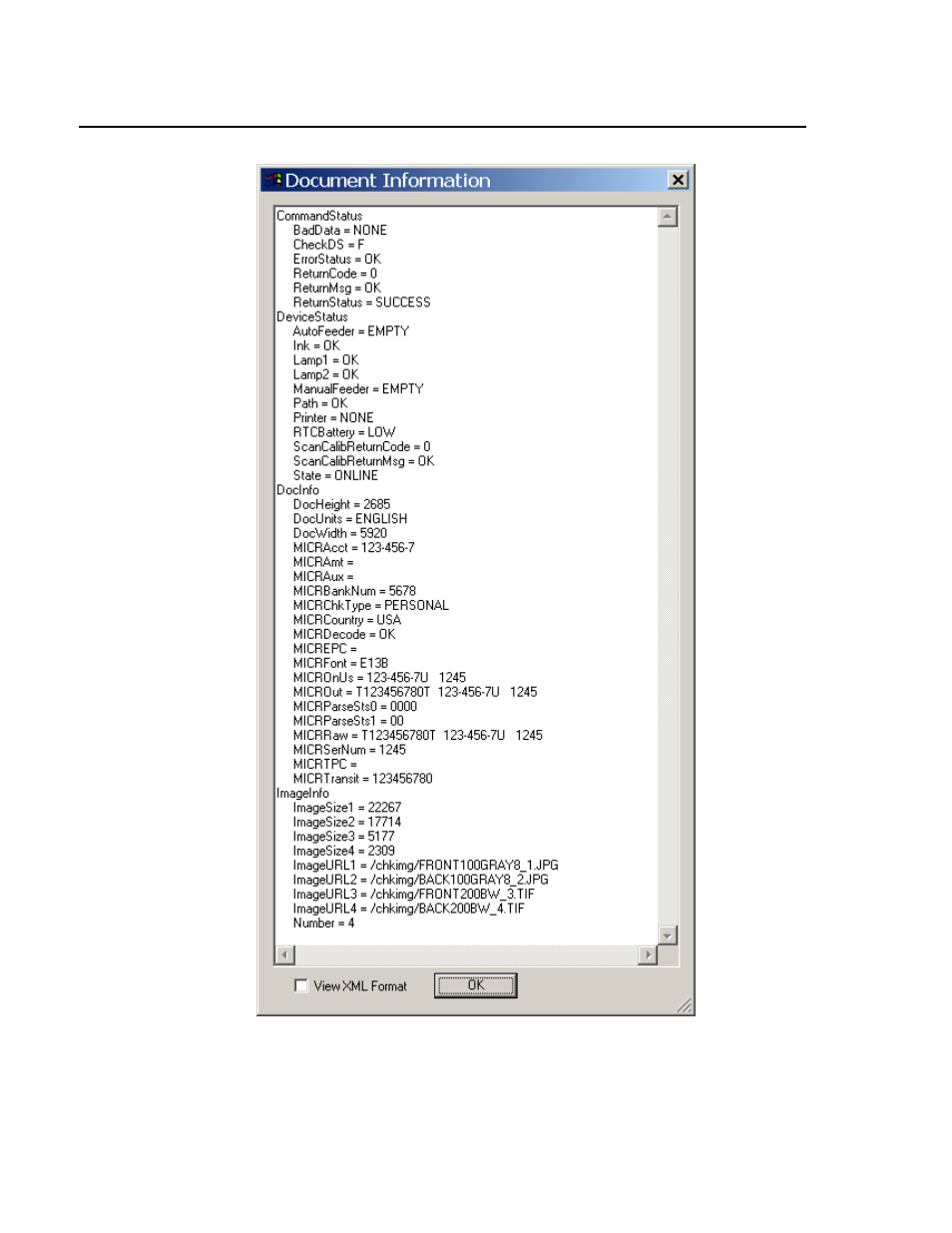 Igure, A-10, Ocument | Nformation from, Canned, Heck | MagTek Excella Windows API99875313 User Manual | Page 78 / 104
