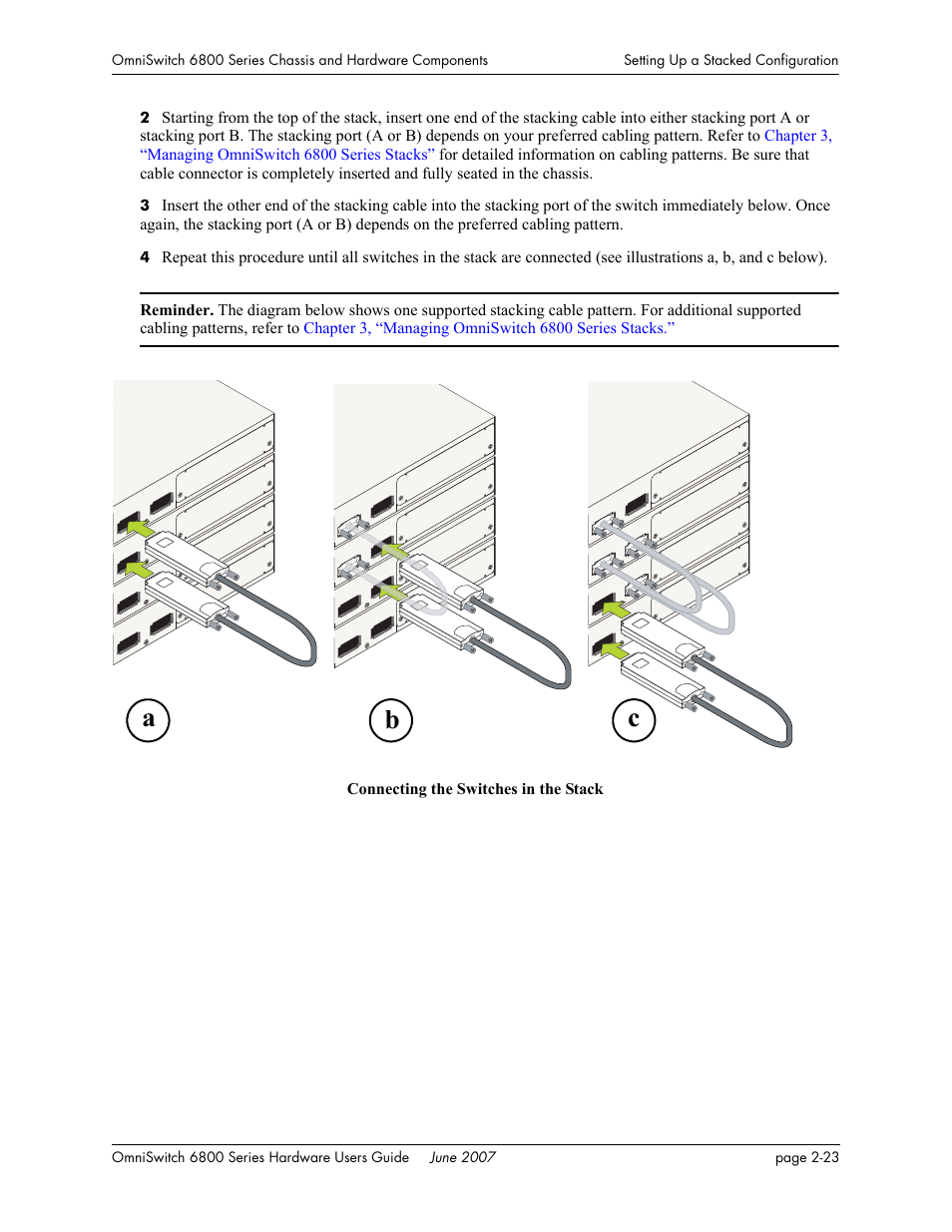 Ab c | Alcatel-Lucent OMNISWITCH 6800 User Manual | Page 49 / 134