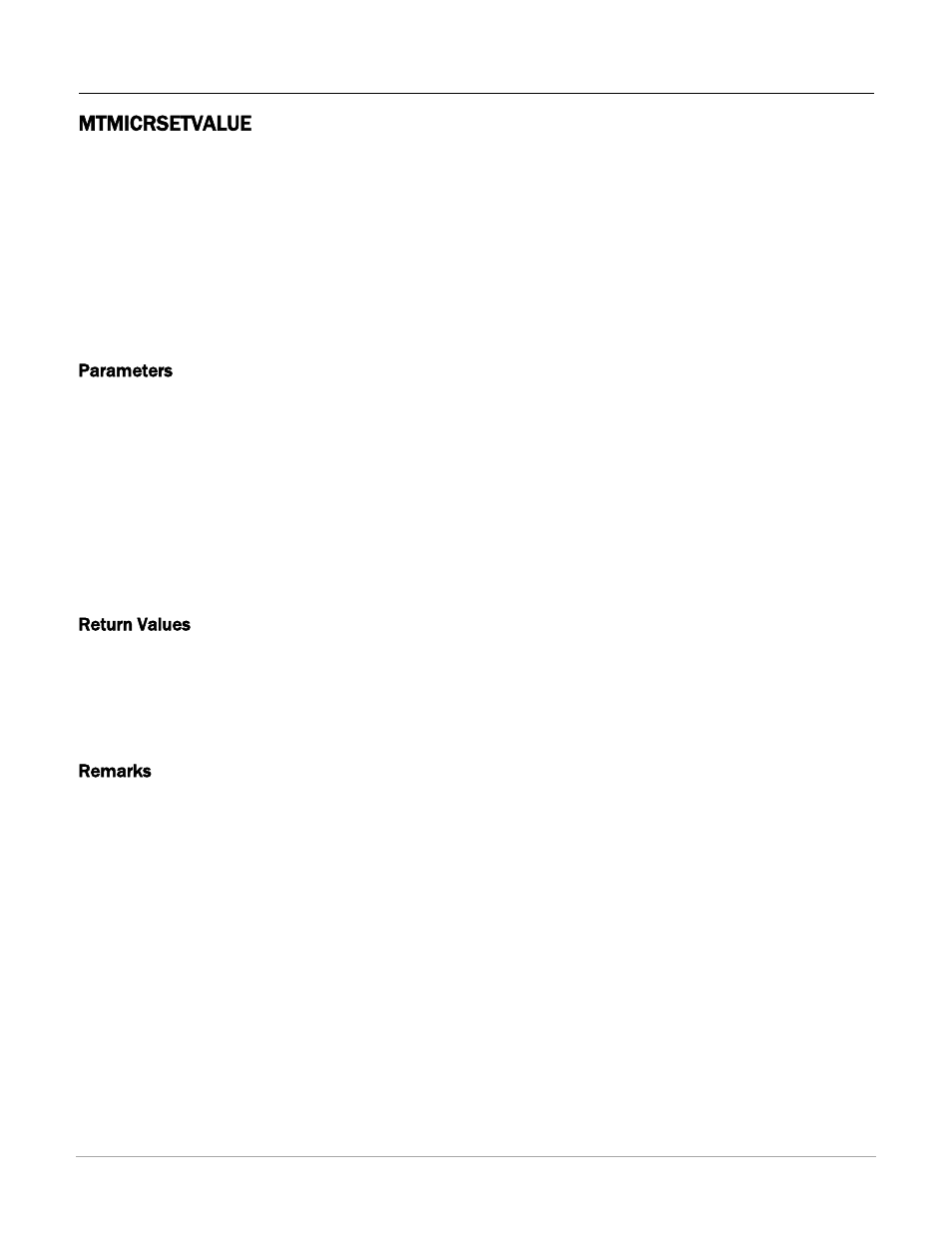 Mtmicrsetvalue | MagTek IMAGESAFE99875500 User Manual | Page 18 / 109