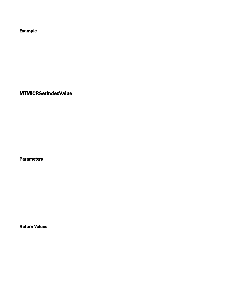 Mtmicrsetindexvalue | MagTek IMAGESAFE99875500 User Manual | Page 19 / 109