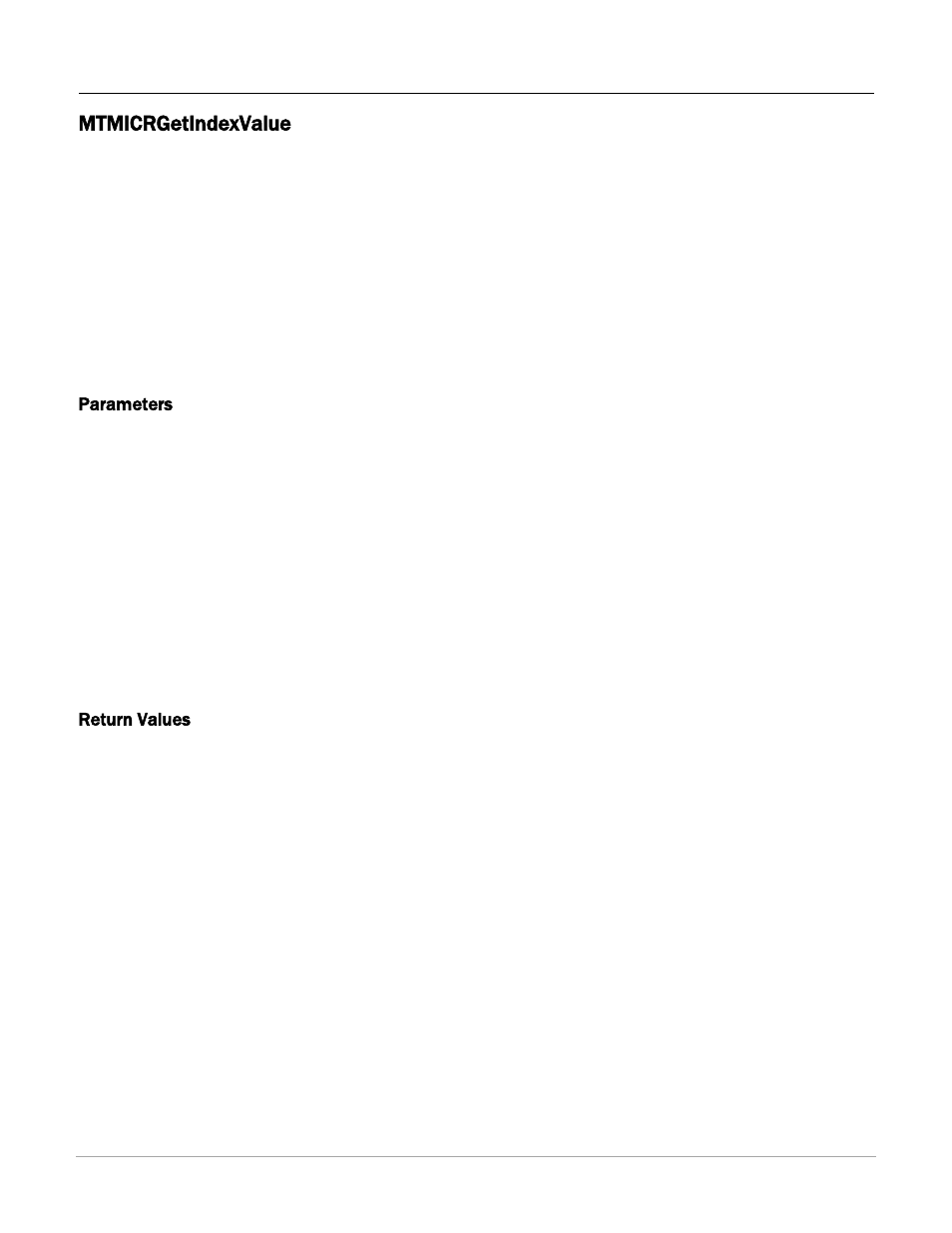 Mtmicrgetindexvalue | MagTek IMAGESAFE99875500 User Manual | Page 22 / 109