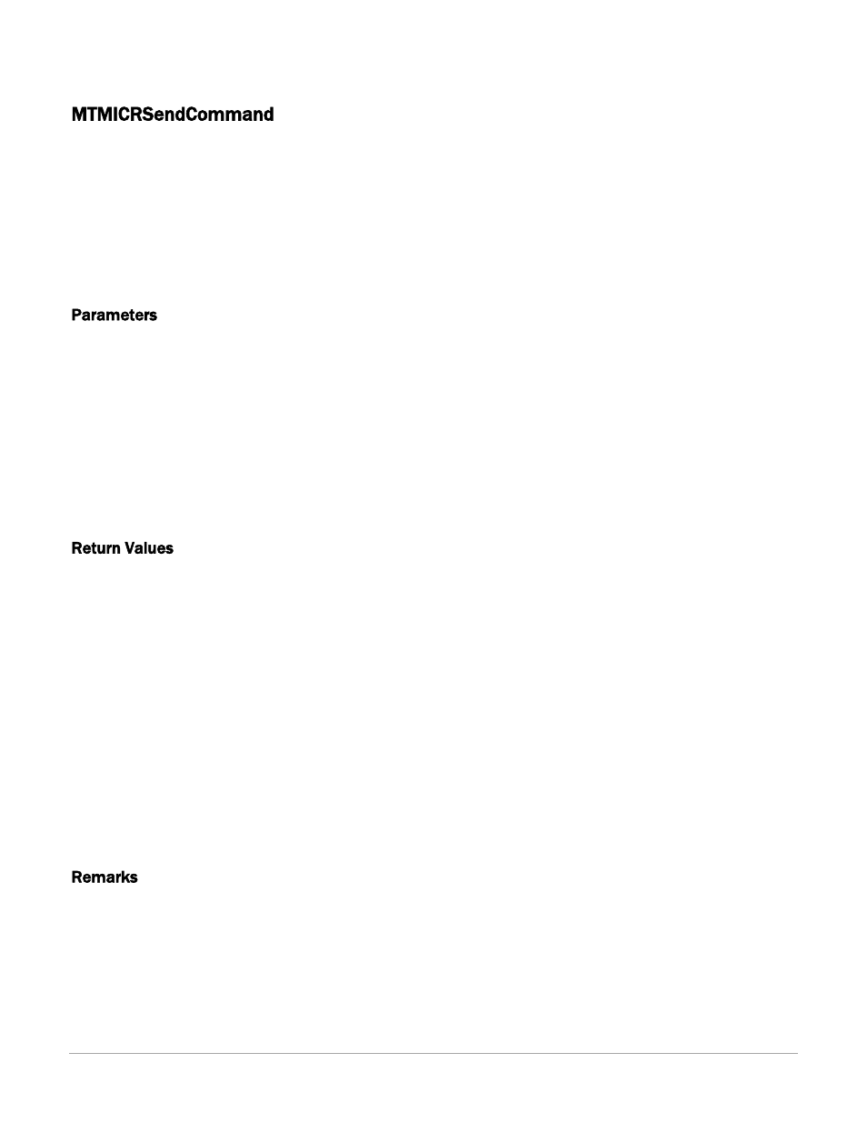Mtmicrsendcommand | MagTek IMAGESAFE99875500 User Manual | Page 25 / 109