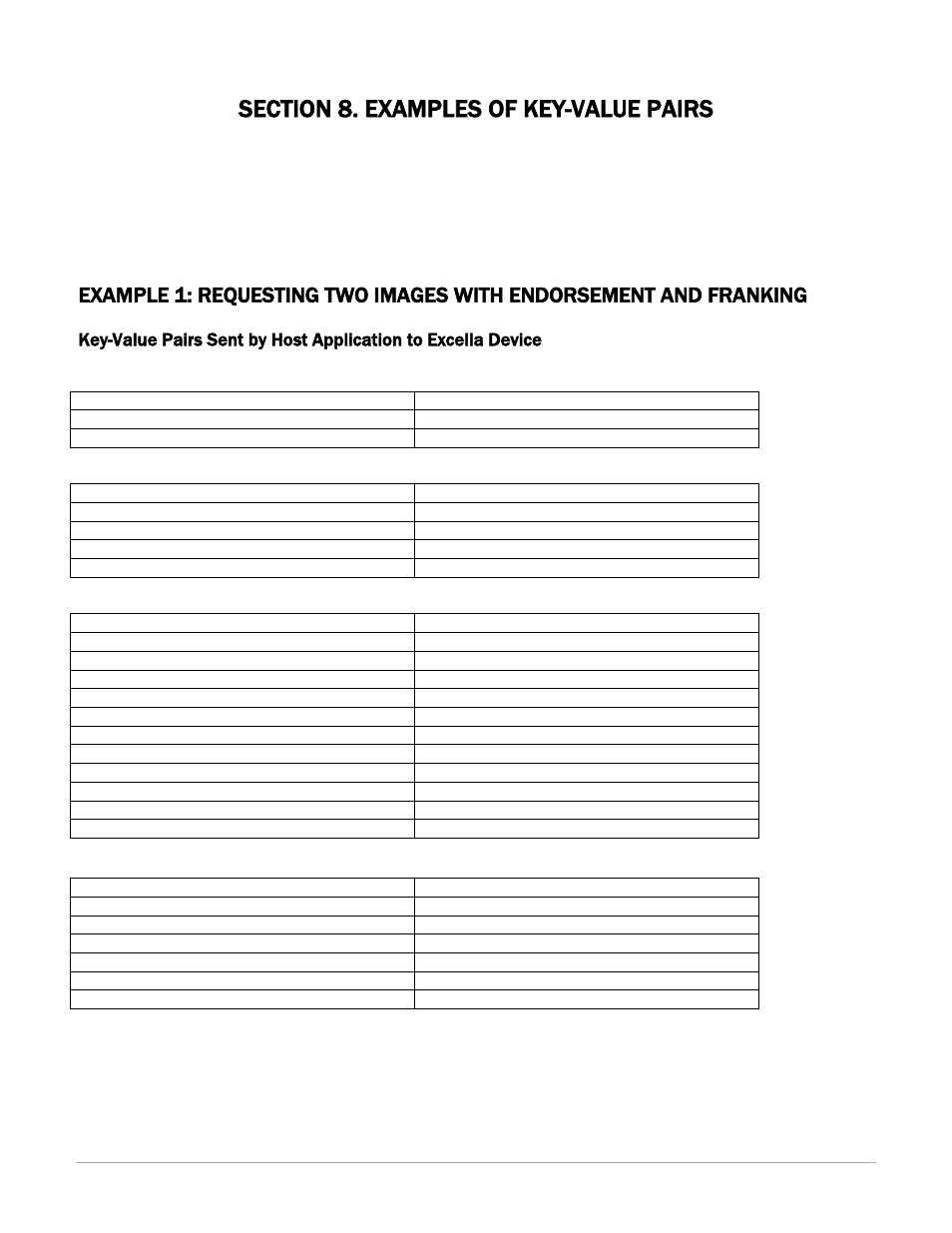Examples of key-value pairs | MagTek IMAGESAFE99875500 User Manual | Page 79 / 109