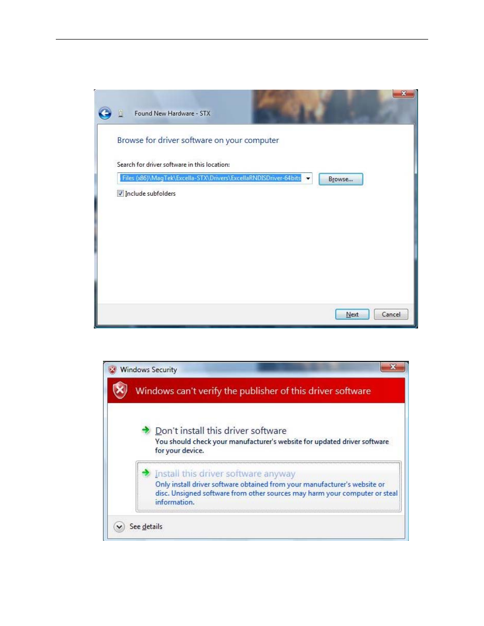 MagTek Excella USB RNDIS99875491 User Manual | Page 8 / 16