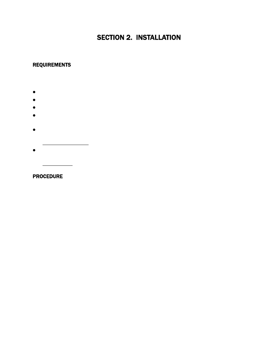 Section 2. installation, Requirements, Procedure | MagTek MICRSafe99875466 User Manual | Page 13 / 79
