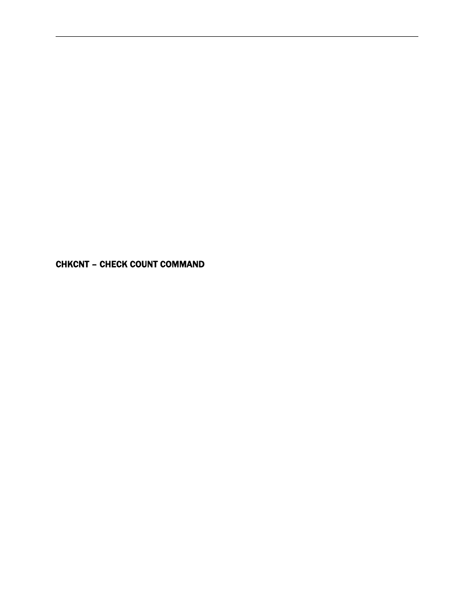 Chkcnt – check count command | MagTek MICRSafe99875466 User Manual | Page 28 / 79