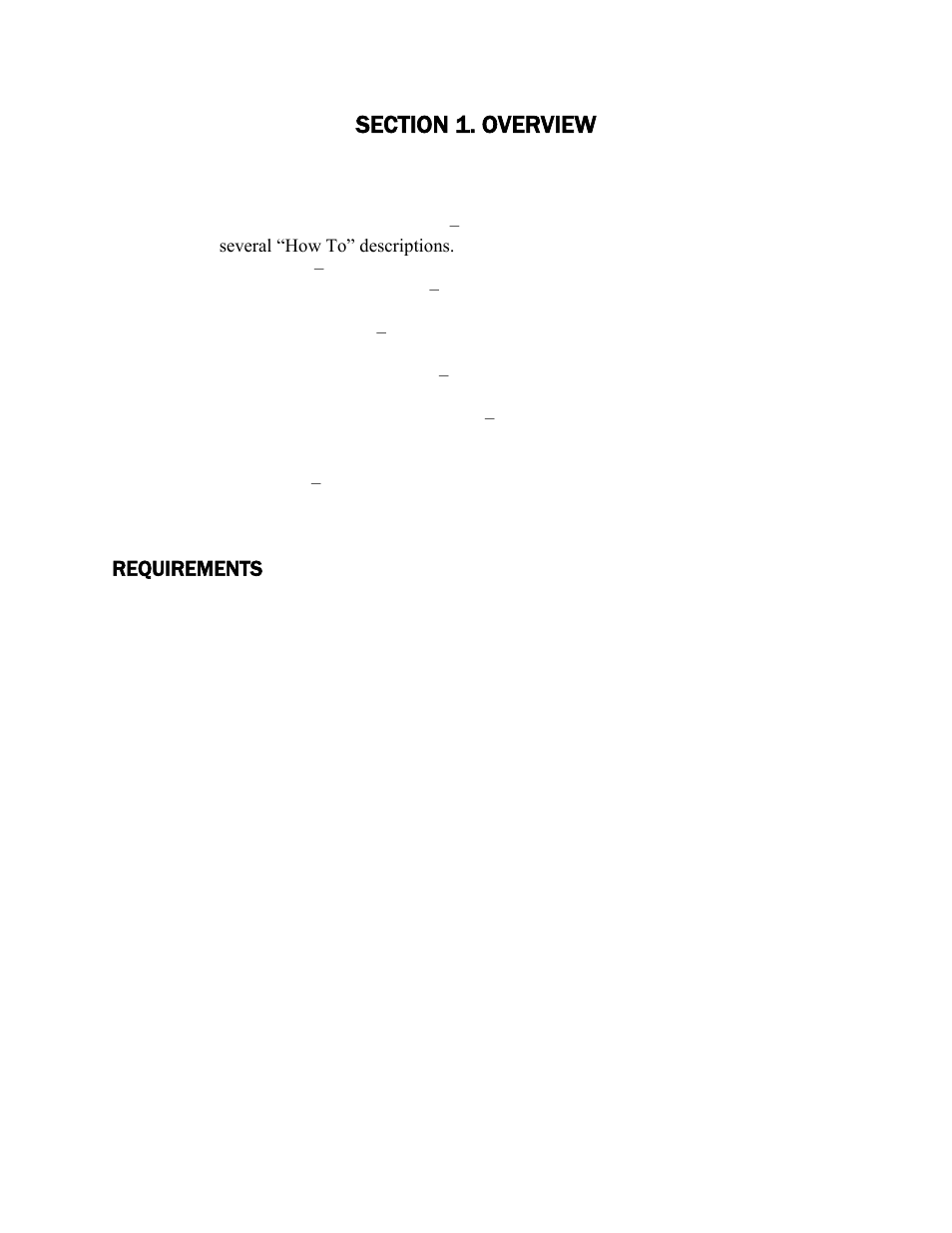Section 1. overview, Requirements | MagTek Excella STX99875340 User Manual | Page 11 / 137