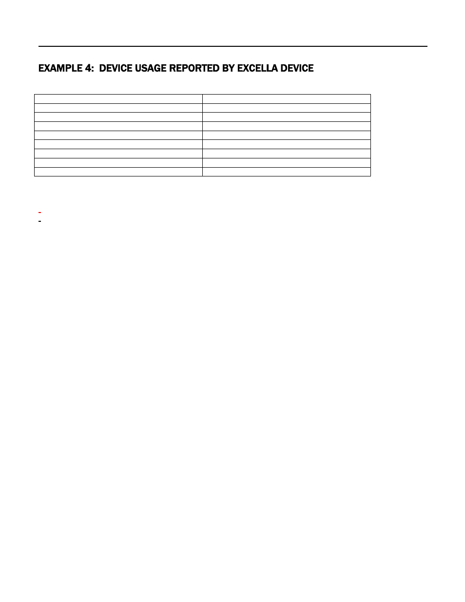Example 4: device usage reported by excella device | MagTek Excella STX99875340 User Manual | Page 113 / 137