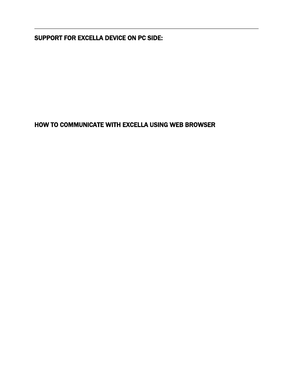 Support for excella device on pc side, How to communicate with excella using web browser | MagTek Excella STX99875340 User Manual | Page 16 / 137