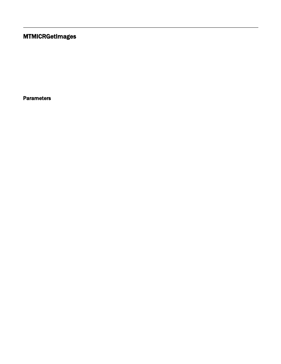 Mtmicrgetimages, Parameters | MagTek Excella STX99875340 User Manual | Page 42 / 137