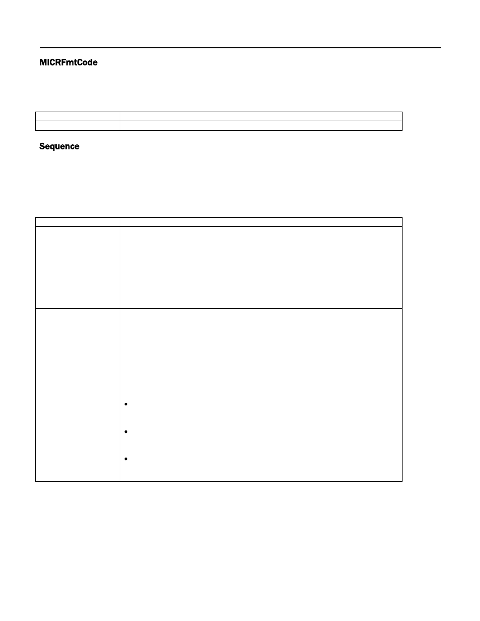 Micrfmtcode, Sequence | MagTek Excella STX99875340 User Manual | Page 65 / 137