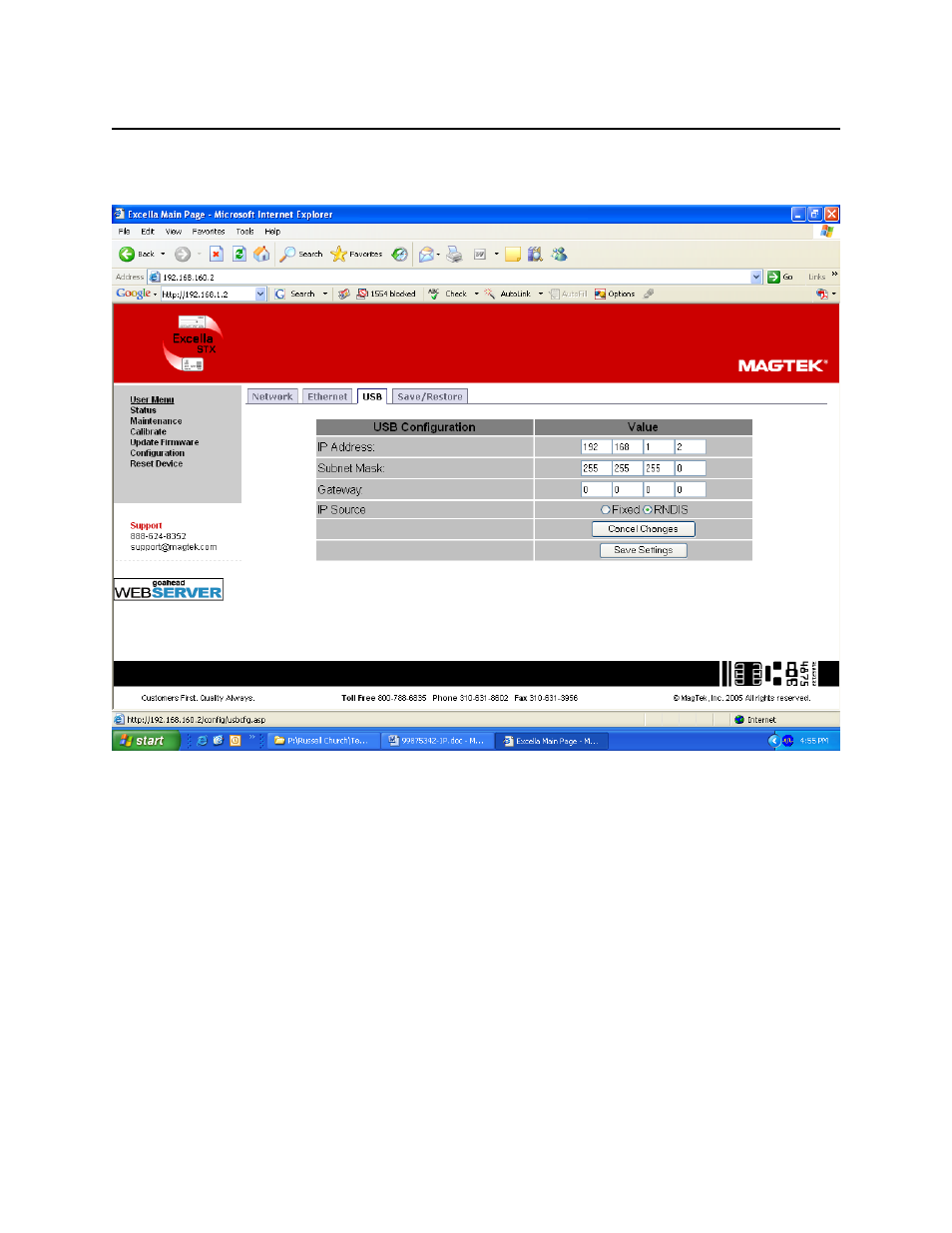 Usb configuration tab | MagTek Excella STX99875342 User Manual | Page 36 / 47
