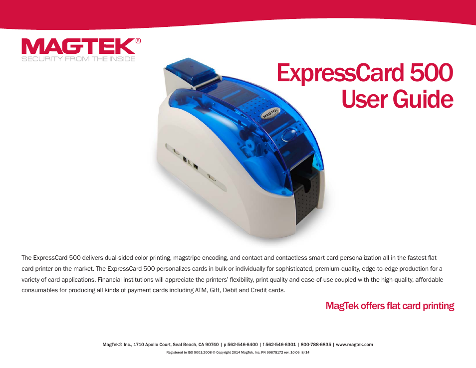 MagTek EC500 99875172 User Manual | 49 pages