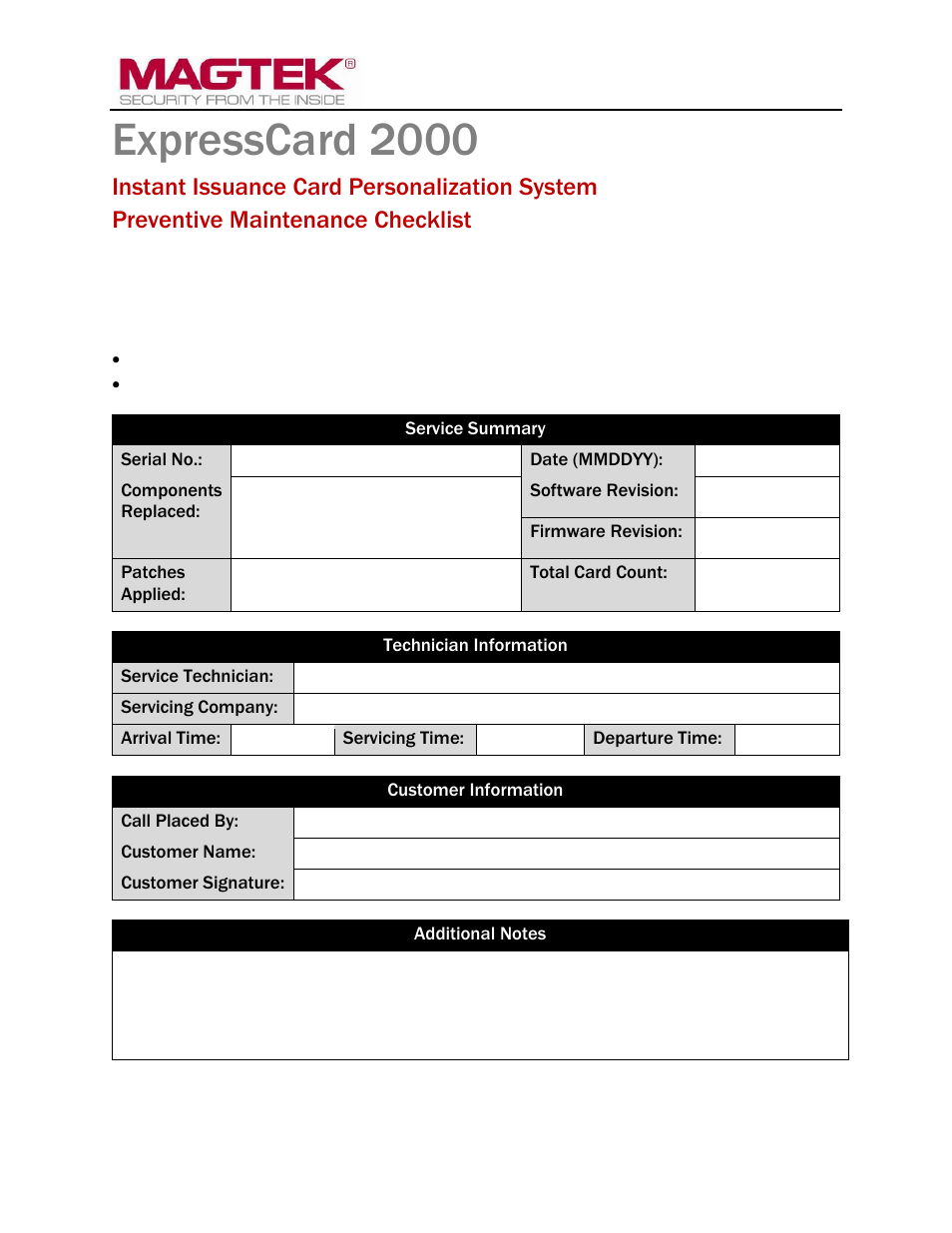 MagTek EC2000 99875646 User Manual | 2 pages